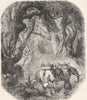 PAKISTAN. Flight of Europeans from the Mutineers c1880 old antique print