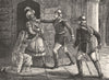 INDIA. Captain Hodson arresting the King of Delhi c1880 old antique print