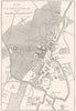 INDIA. Plan of Lucknow c1880 old antique vintage map chart