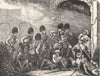 INDIA. The attack on the Alumbagh c1880 old antique vintage print picture