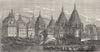 INDIA. Necropolis of the Rajahs of Jhansi c1880 old antique print picture