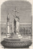 INDIA. The memorial at Kanpur c1880 old antique vintage print picture