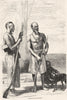 CHINA. Chinese Mountaineers c1880 old antique vintage print picture