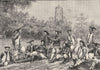 CHINA. Chinese Artillerists c1880 old antique vintage print picture