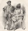 INDIA. Indian Nobles c1880 old antique vintage print picture