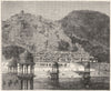 INDIA. View of the Lake of Alwar c1880 old antique vintage print picture