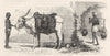 INDIA. The Bhistis, or Water-carrier c1880 old antique vintage print picture