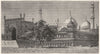 DELHI. View of the Jama Masjid, Delhi c1880 old antique vintage print picture
