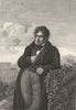 BRETAGNE. Vte de Chateaubriand 1844 old antique vintage print picture