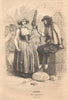 FINISTÈRE. Lanreic Pres Concarneau(Finistere) 1844 old antique print picture