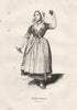 FINISTÈRE. Rosporden(Finistere) 1844 old antique vintage print picture