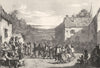 BRETAGNE. Korol 1844 old antique vintage print picture