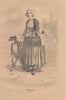 FINISTÈRE. Fouesnant(Finistere) 1844 old antique vintage print picture
