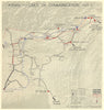 INDIA. Assam-Lines of Communication 1951 old vintage map plan chart