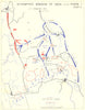 INDIA. Feb & March, 1944. Attempted Invasion of-Phase I 1951 old vintage map