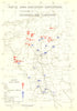 BURMA. July to Nov, 1944. Own & Enemy positions crossing Chindwin-29th 1951 map