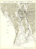 BURMA. March & Apr, 1945. 14th Army advance to Rangoon 1951 old vintage map