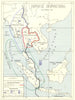 MAPS. Japanese dispositions November 1943 1951 old vintage plan chart