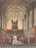 OXFORD. Magdalen College Chapel 1954 old vintage print picture