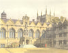 OXFORD. Oriel College 1954 old vintage print picture