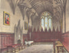 OXFORD. University College Hall 1954 old vintage print picture