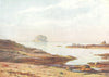 SCOTLAND. The Trossachs. The Brass rock-A Tranquil evening 1922 old print
