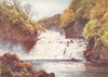 SCOTLAND. Whig Country. falls of Clyde, Lanarkshire 1922 old antique print