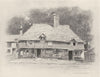 SURREY. England. A cottage in Surrey 1920 old antique vintage print picture