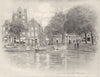 NETHERLANDS. Rotterdam 1920 old antique vintage print picture