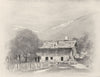 SWITZERLAND. Chalet near Lucerne 1920 old antique vintage print picture