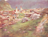 SWITZERLAND. Goeschenen, Switzerland 1920 old antique vintage print picture