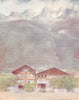 SWITZERLAND. Interlaken, Switzerland 1920 old antique vintage print picture