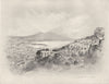 ITALY. Naples and the Bay 1920 old antique vintage print picture