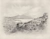 ITALY. Naples and the Bay 1920 old antique vintage print picture