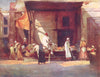 EGYPT. Fruit Stall, Egypt 1920 old antique vintage print picture