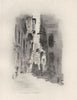 EGYPT. A Cairo Street 1920 old antique vintage print picture