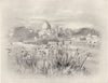 INDIA. The Taj at Agra 1920 old antique vintage print picture