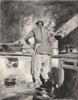 CHINA. Chinese Cook 1920 old antique vintage print picture