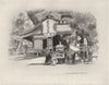 JAPAN. At Kyoto 1920 old antique vintage print picture