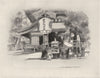 JAPAN. At Kyoto 1920 old antique vintage print picture