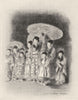 JAPAN. Children watching a play 1920 old antique vintage print picture