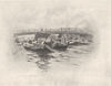 JAPAN. The Ogara River at Tokyo 1920 old antique vintage print picture