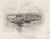 JAPAN. The Ogara River at Tokyo 1920 old antique vintage print picture