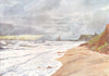 YORKS. The Coast. A Stormy afternoon 1908 old antique vintage print picture
