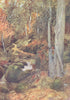 YORKS. The Coast. In Mulgrave Woods 1908 old antique vintage print picture