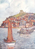 YORKS. The Red roofs of Whitby 1908 old antique vintage print picture