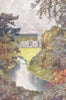YORKS. Fountains Abbey 1908 old antique vintage print picture