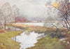YORKS. Hornsea Mere 1908 old antique vintage print picture