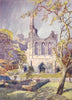 YORKS. Byland Abbey 1908 old antique vintage print picture