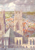 YORKS. York from the Minster 1908 old antique vintage print picture